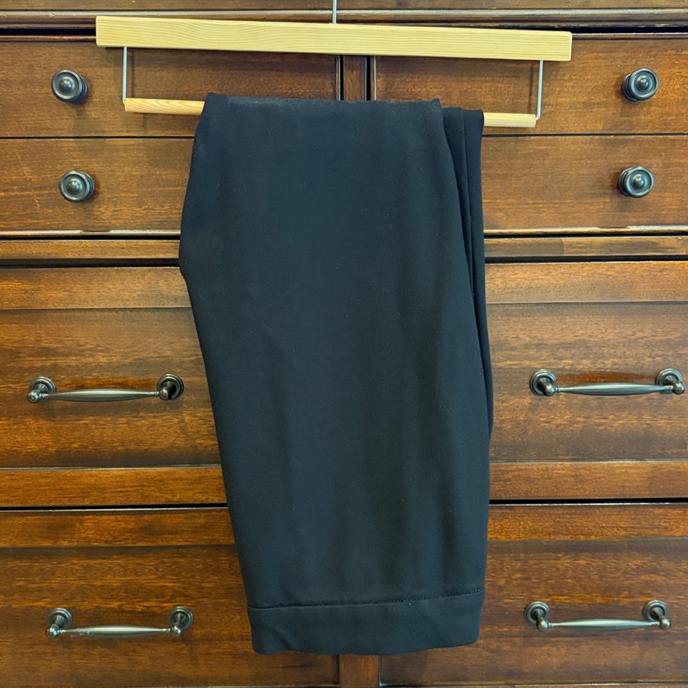 Simply Emma Black Dress Pants 16W Plus Rayon Stretch Slim Work Trouser Slacks
